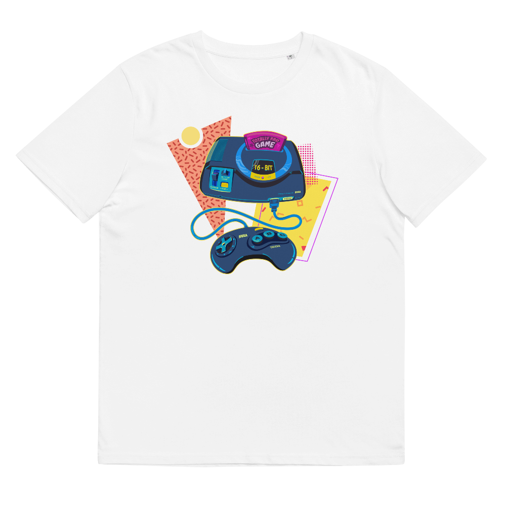 Camiseta 90’s Megadrive Color: Blanca